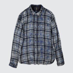 John Varvatos U.S.A. Reversible Plaid Cotton Shirt